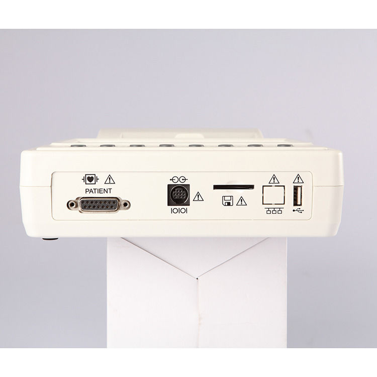Draagbare metalen EKG-machine met 12-kanaals elektrocardiogram CE-EKG-machine voor ziekenhuismedische CE-ISO-EKG-machine