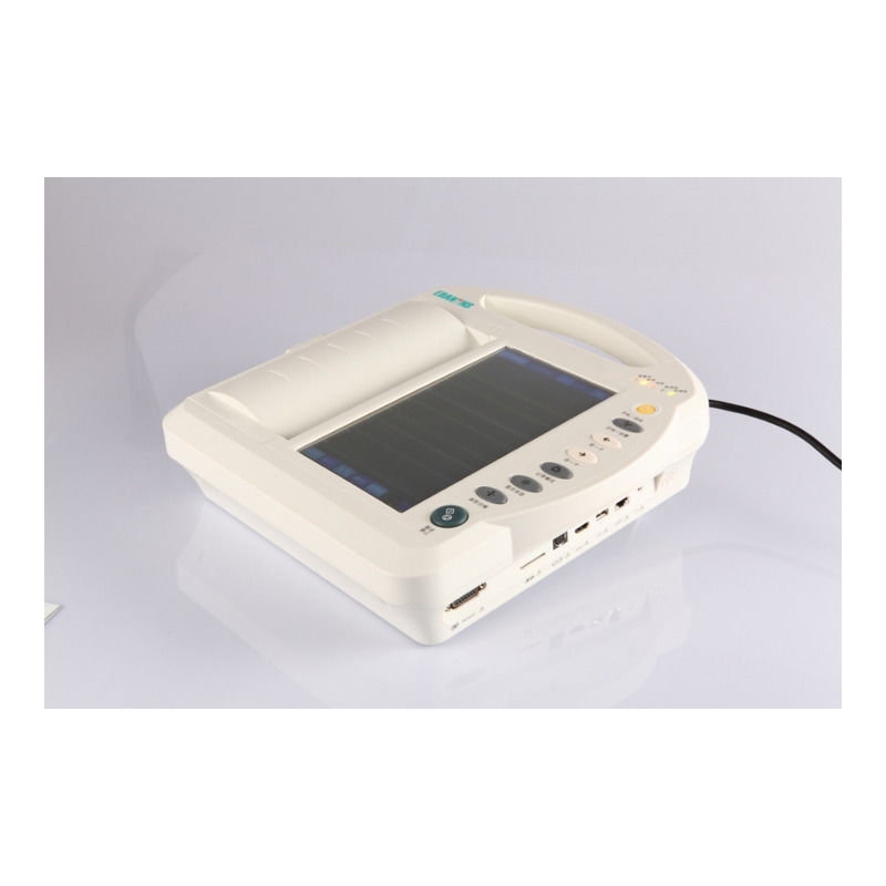 Draagbare metalen ECG-machine 12-kanaals elektrocardiograaf ECG-machine met analyse-apparaat fabrikant ECG-machine