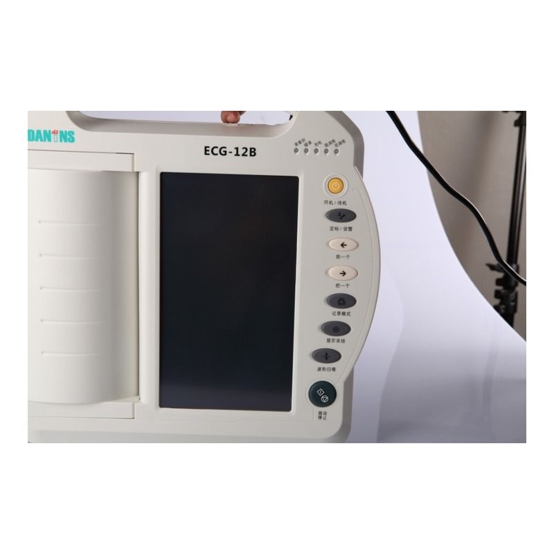 Draagbare metalen EKG-machine Elektrokardiograaf EKG-machine 12 kanaal Digitale EKG-machine 12 Leads EKG