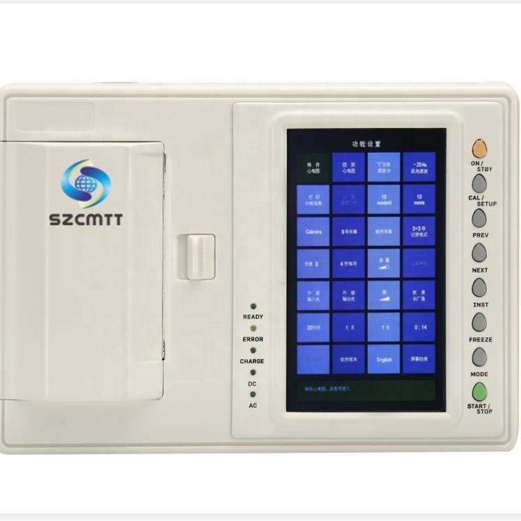 Goedkope gezondheidszorg ECG-machine medische elektrocardiogram ECG-machine CE-goedgekeurde fabriek ECG-machine voor ziekenhuis