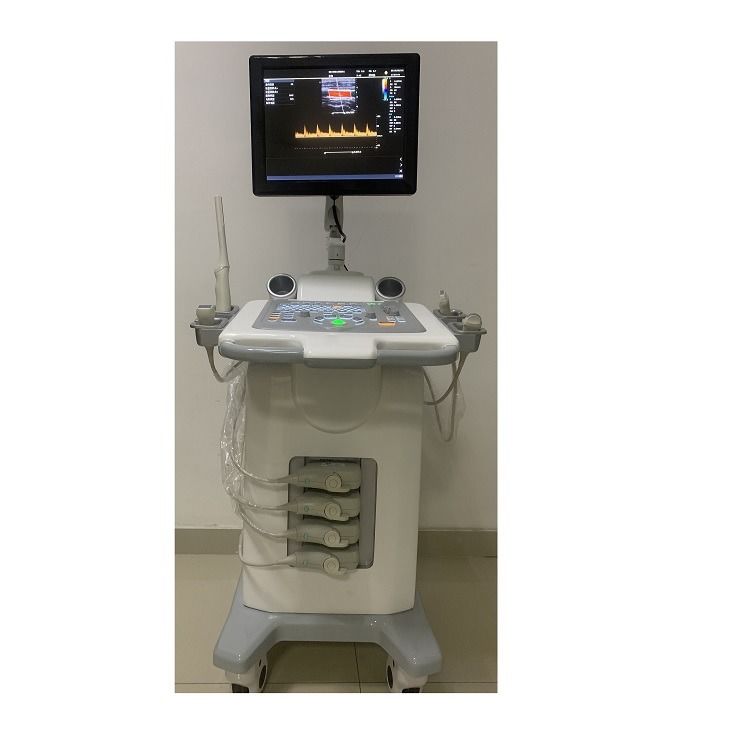China Cart Digitaal Kleur Doppler Ultrasone Medische Ultrasone Machine Ultrasone Ziekenhuis Buiten