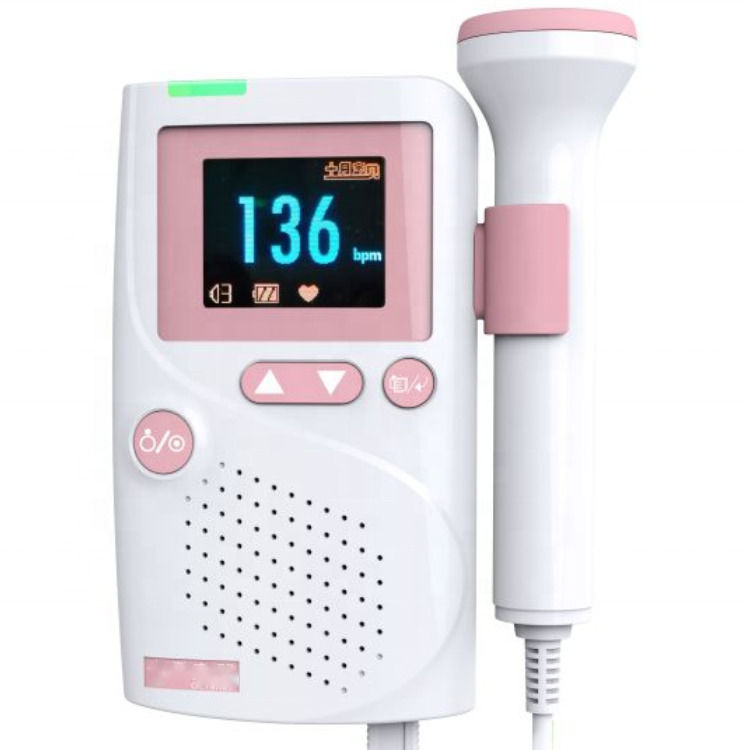 Cardiologie CE gecertificeerd Groothandelsprijs Ultrasone Baby Hartslag Monitor Fetale Doppler Doppler Hart Detector