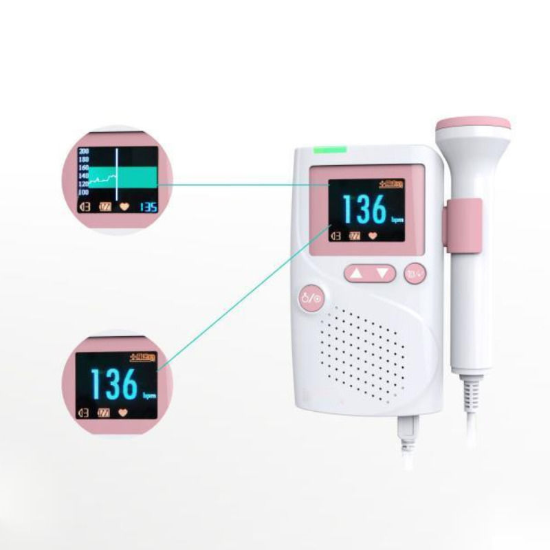 Waterdicht Medisch Ultrasone Hoogwaardig Geluid Cardiologie CE Ultrasone Baby Baby Draagbare Hartspiegel Fetale Doppler Hartslag