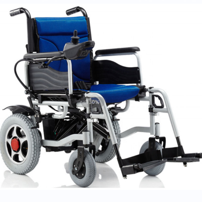 Nieuwe elektrische rolstoel opvouwbaar gehandicapten rolstoel lichtgewicht aluminium batterij afstandsbediening rolstoel 140kg